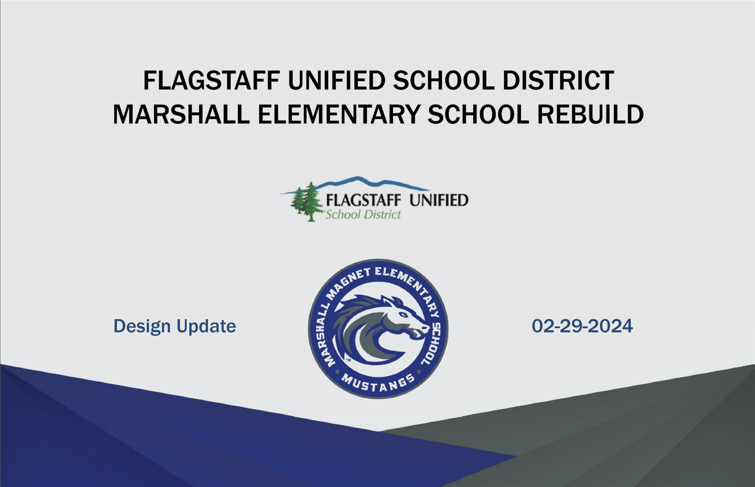  Marshall Elementary School Rebuild Design Update and Survey